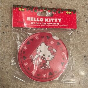 Hello Kitty Red Car Coasters